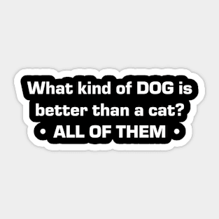 Dog person Sticker